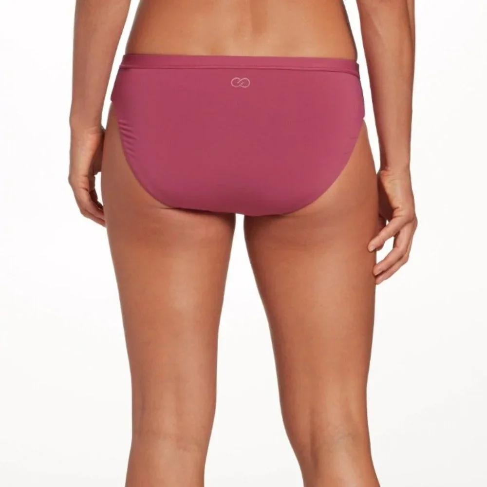 Calia Wide Banded Venetian Berry Bikini Bottoms